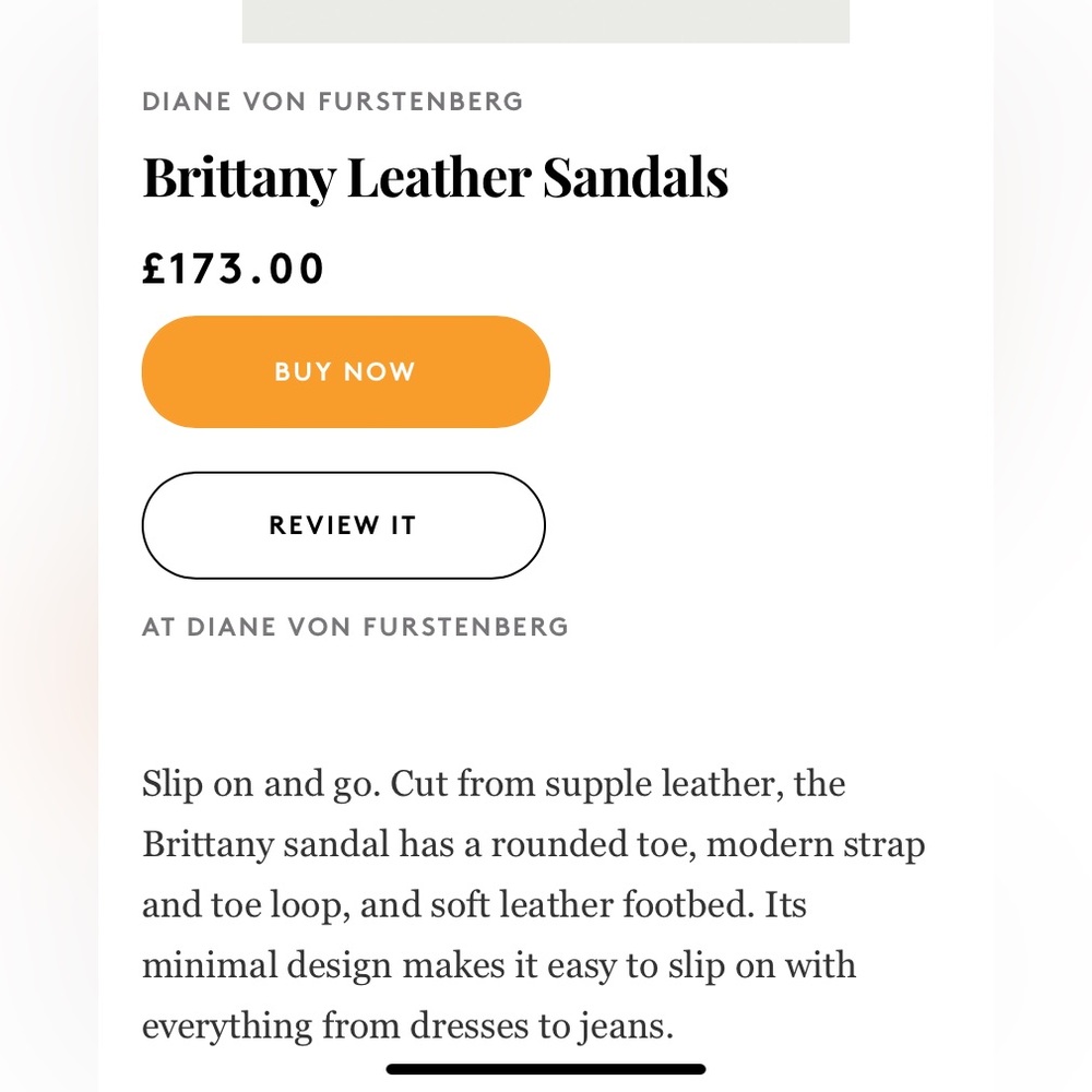 DVF Brittany Sandals size 7.5 - Picture 2 of 9
